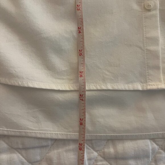 Madewell Central Shirt Classic White Button-Down Oversized Short-Sleeve Medium - Picture 5 of 6